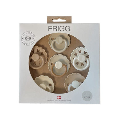 FRIGG 6-Pack Latex Pacifiers 0-6M