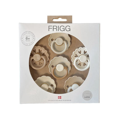 FRIGG 6-Pack Latex Pacifiers 6-18M