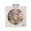 FRIGG 6-Pack Latex Pacifiers 6-18M