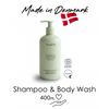 Mushie Baby Shampoo & Body Wash Green Lemon (Cosmos) from Denmark - 400 ml