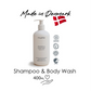 Mushie Baby Shampoo & Body Wash Fragrance Free (Cosmos) from Denmark - 400 ml